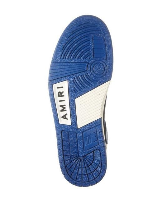 Amiri Blue Skeleton Low Top Sneaker for men