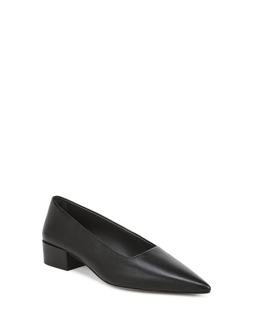 Sarto Black Boa Pointed Toe Pump