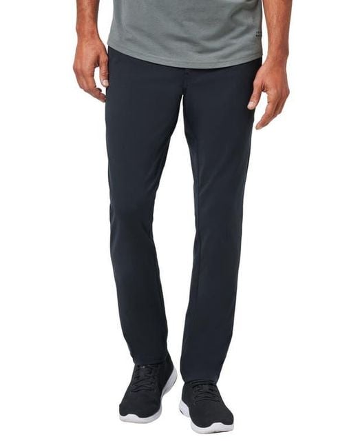Travis Mathew Blue Legacy Stretchknit Flat Front Chinos for men