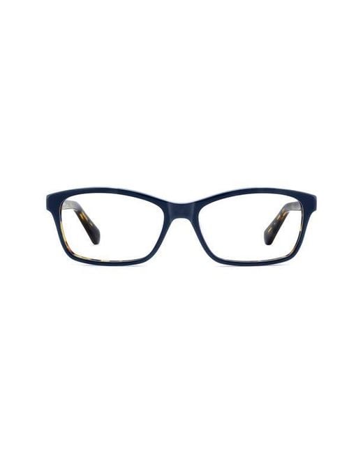 Kate Spade Blue Catrina 51Mm Rectangular Optical Glasses