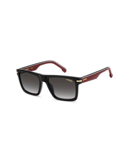Carrera Black 55Mm Gradient Rectangular Flat Top Sunglasses for men