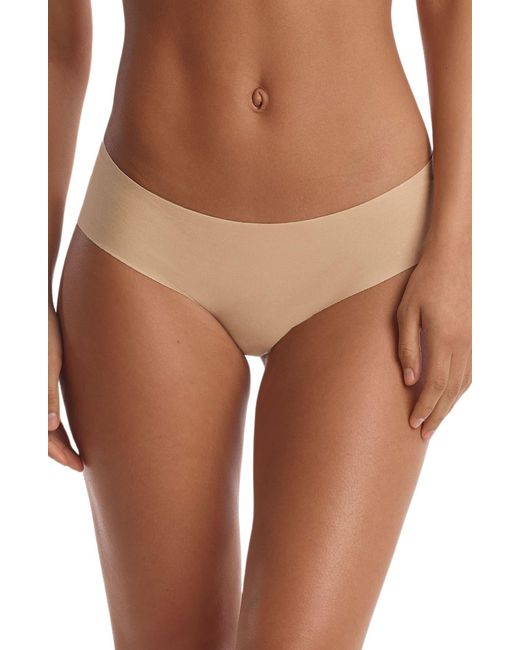 Commando Brown Cotton Blend Bikini