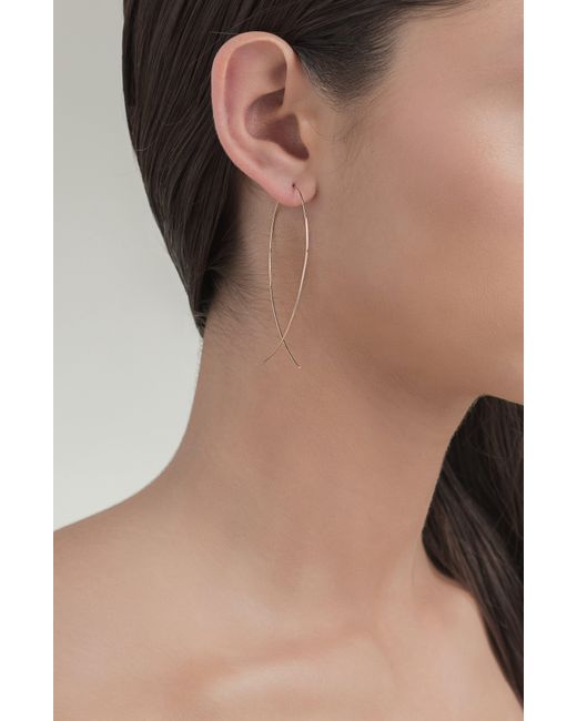 Upside down sale hoop earrings
