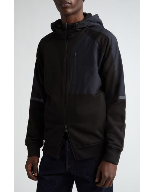 Herno Black Hooded Gore-tex Waterproof Jacket for men
