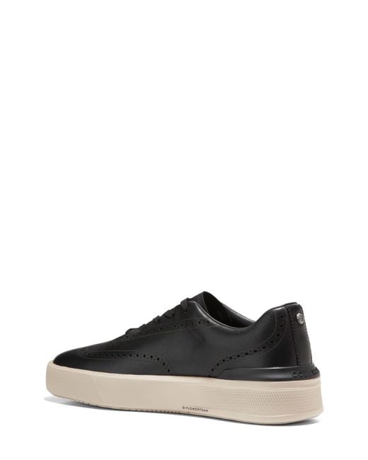 Cole Haan Grandpro Crew Wingtip Sneaker in Black for Men | Lyst