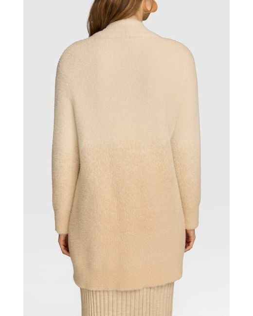 Donna Karan Natural Ombré Open Front Cardigan