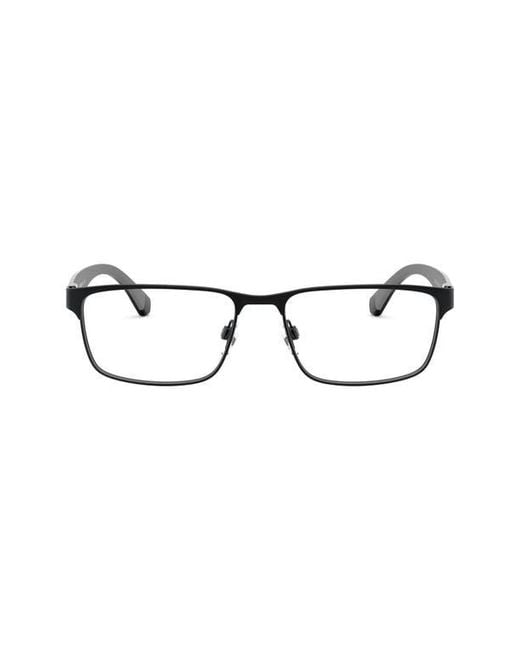 Emporio Armani Multicolor 56Mm Rectangular Optical Glasses for men