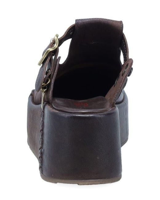 A.s.98 Brown Monroe Platform Clog