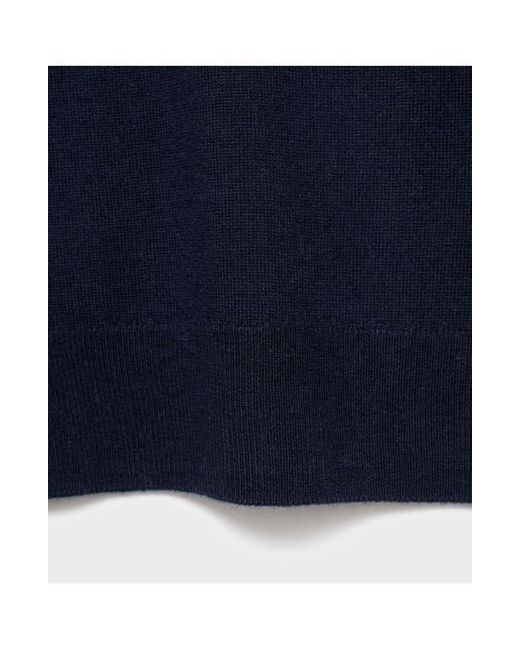 Mango Blue Crewneck Wool Sweater