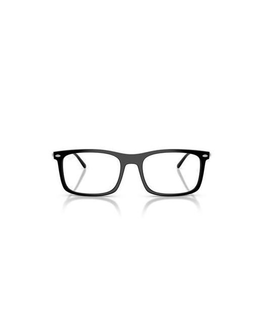 Ray-Ban Black 54Mm Rectangle Optical Glasses