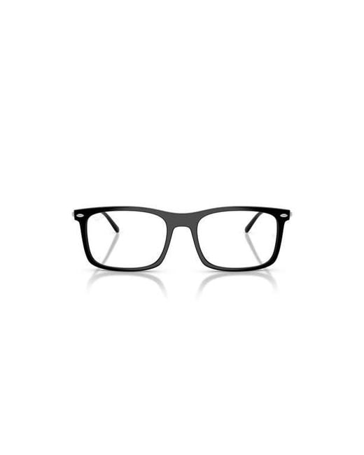 Ray-Ban Black 54Mm Rectangle Optical Glasses