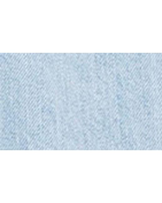 Madewell Blue Denim A-line Sleeveless Minidress