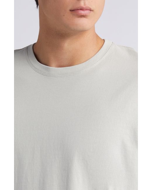 FRAME Gray Logo Cotton T-shirt for men