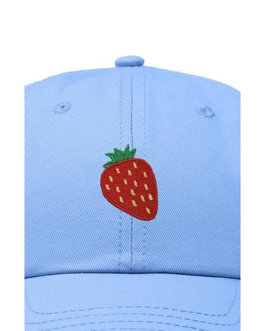 Alix Blue Strawberry Hat