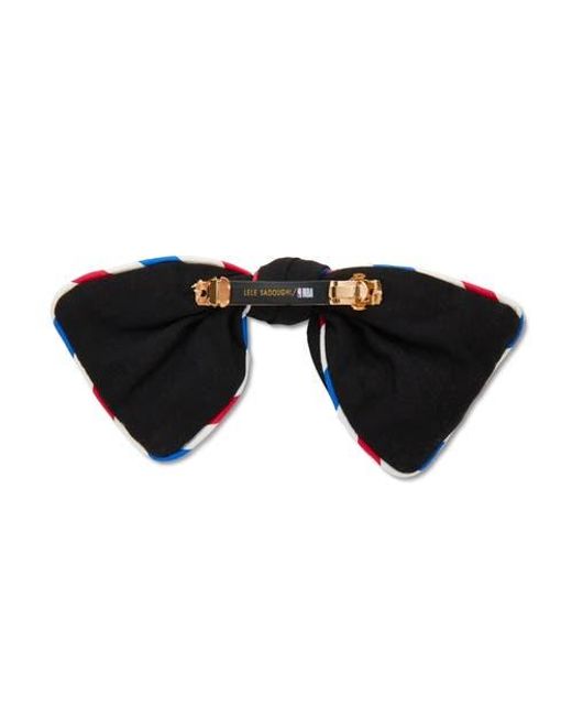 Lele Sadoughi Black Nba Bow Barrette