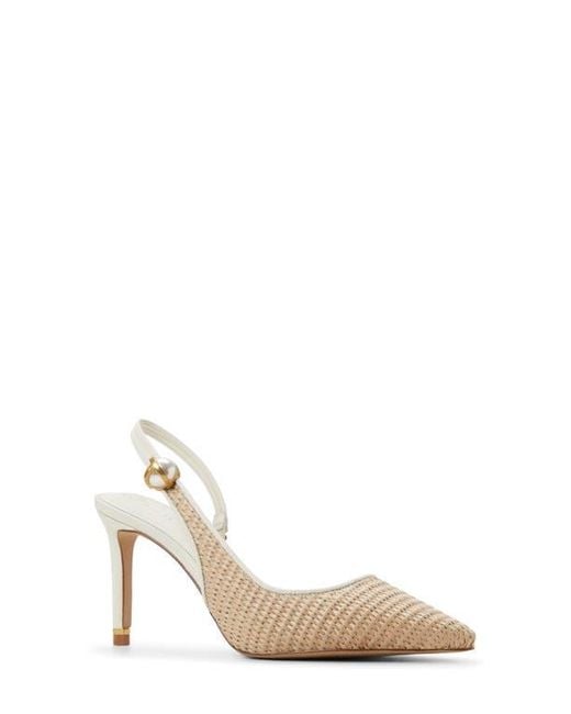 Ted Baker White Sadie Pointed Toe Slingback Pump