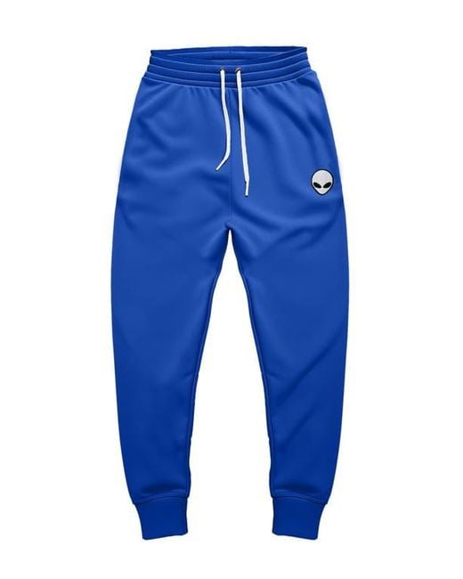 Alix Blue Alien Midweight Fleece Jogger Pant for men