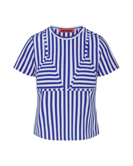 Simon Miller Blue Kini Striped T-Shirt