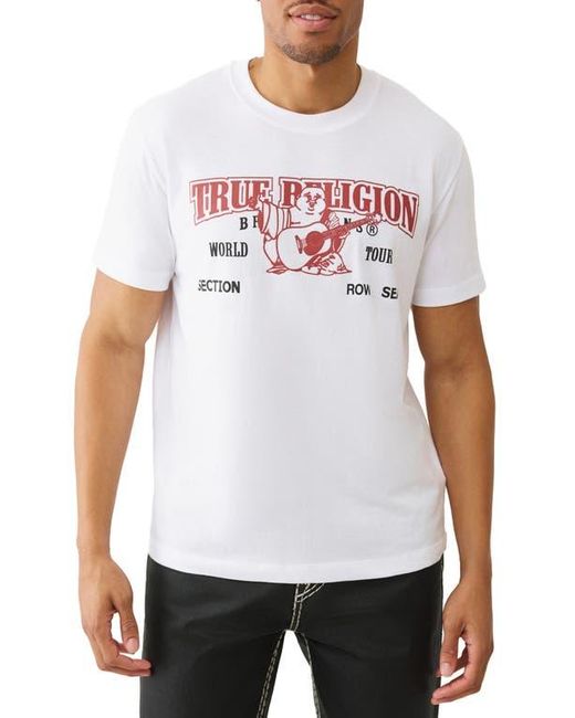 TRUE RELIGION Buddha Arch Logo Graphic T-Shirt in White for Men Lyst