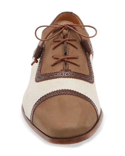 Mezlan Brown Ayna Plain Toe Oxford for men