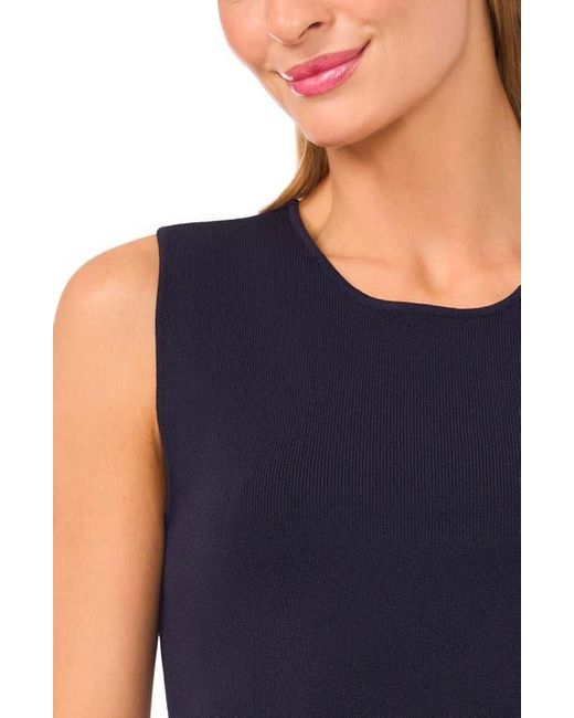Ted Baker Blue Scallop Hem Sleeveless Sweater
