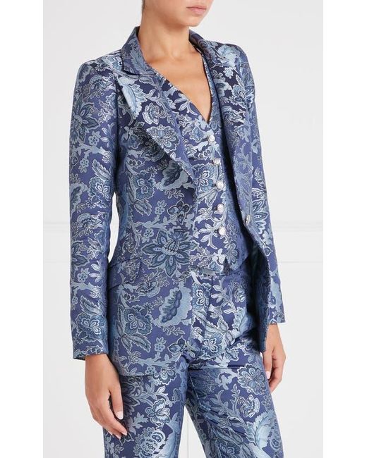 Temperley London Blue Francis Blazer