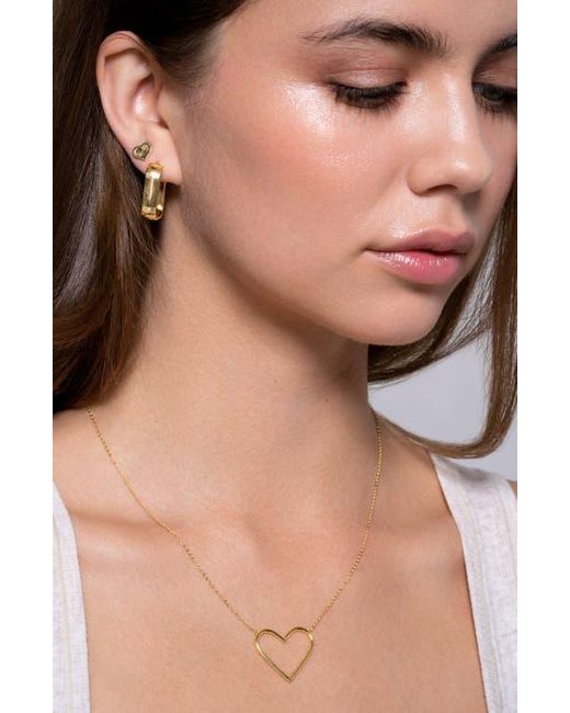 Bony Levy Natural 14K Rectangular Hoop Earrings