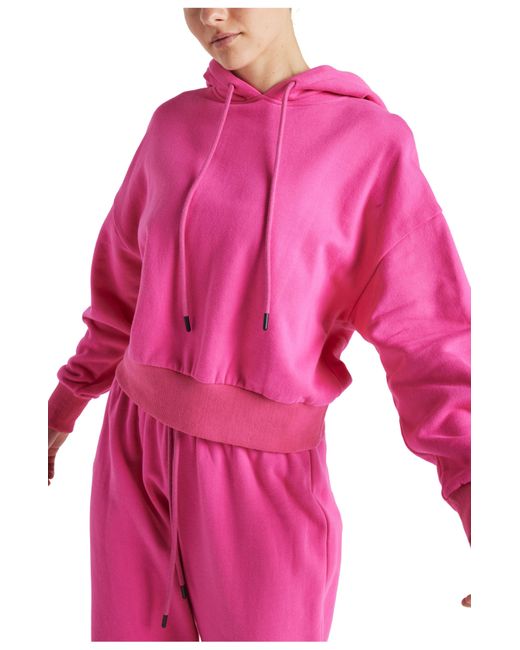 Electric Yoga Pink French Terry Hoodie
