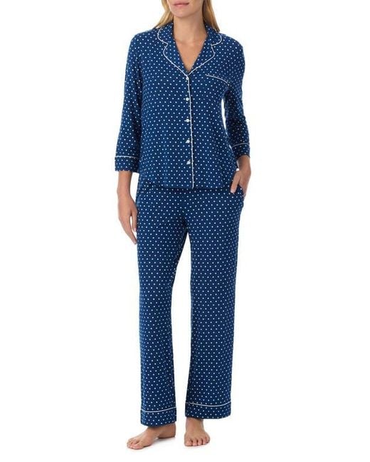 Kate Spade Blue Print Stretch Modal Pajamas