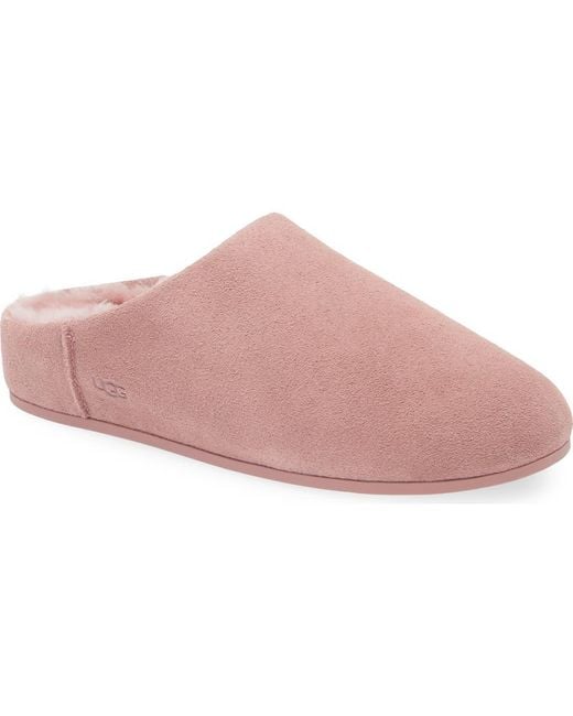 Ugg Pink Elea Waterproof Suede Slipper
