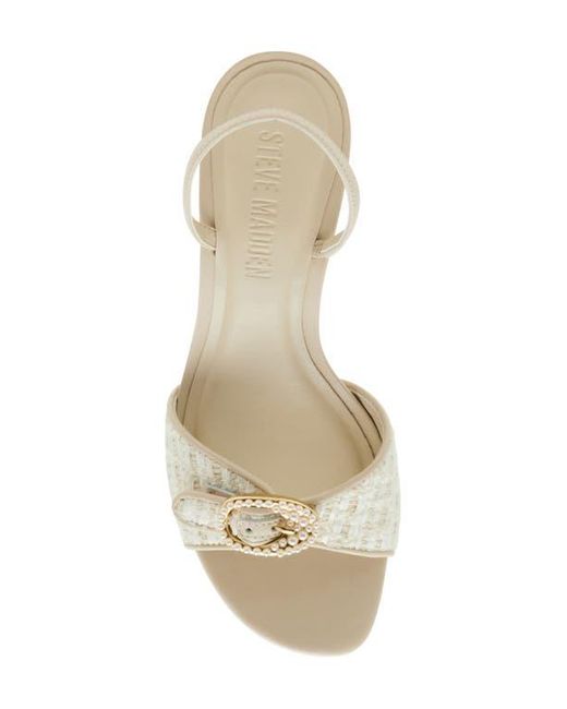 Steve Madden White Henrietta Slingback Sandal