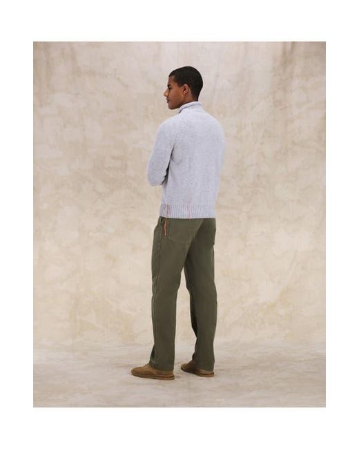 Fortela Gray Andrew Merino Wool High Neck Sweater for men