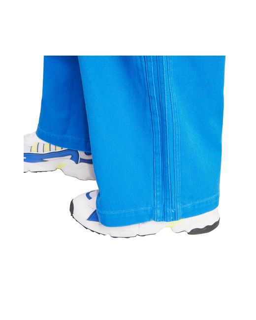 Adidas Blue X Kseniaschnaider 3-stripe Wide Leg Jeans