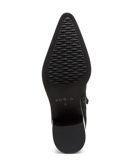 Kelsi Dagger Brooklyn Black Milly Pointed Toe Bootie