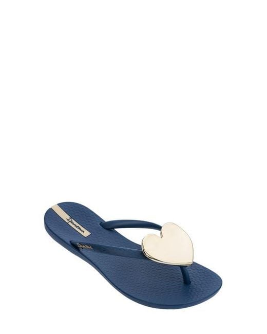 Ipanema Blue Wave Heart Flip Flop