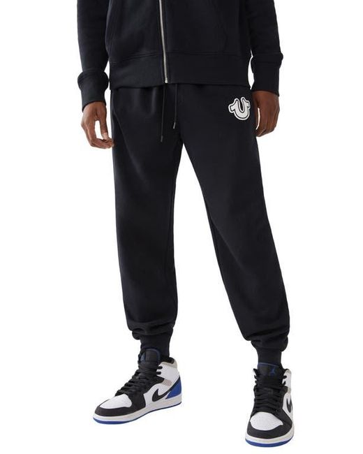 True Religion Black Core Drawstring Joggers for men