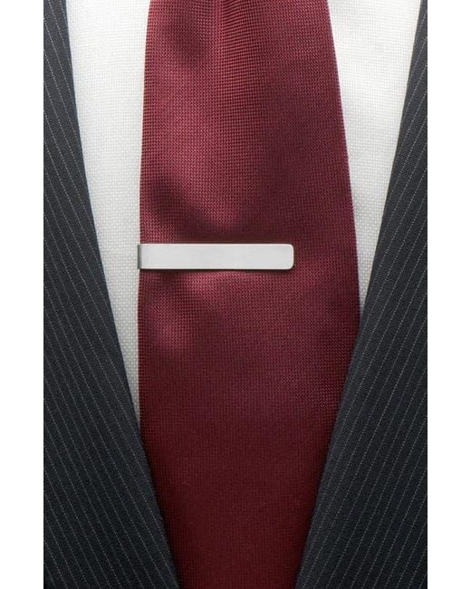 Cufflinks Inc. Metallic Always & Forever Hidden Message Tie Bar for men