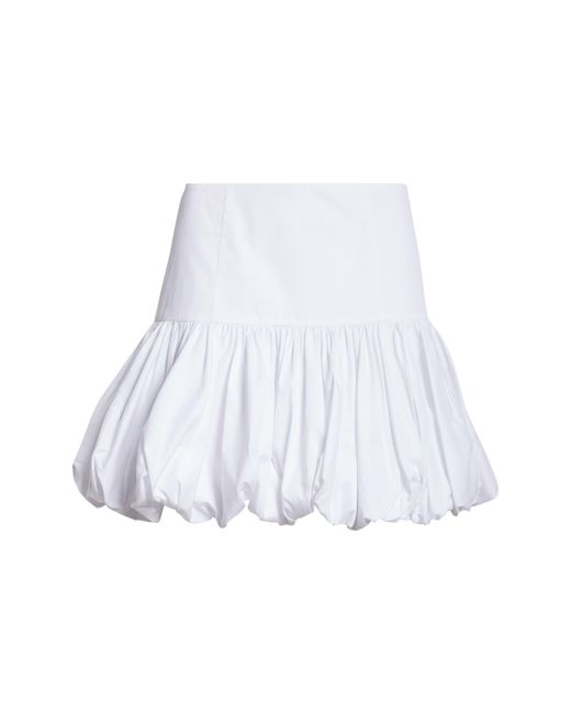 Cinq À Sept White Ellah Cotton Blend Bubble Miniskirt