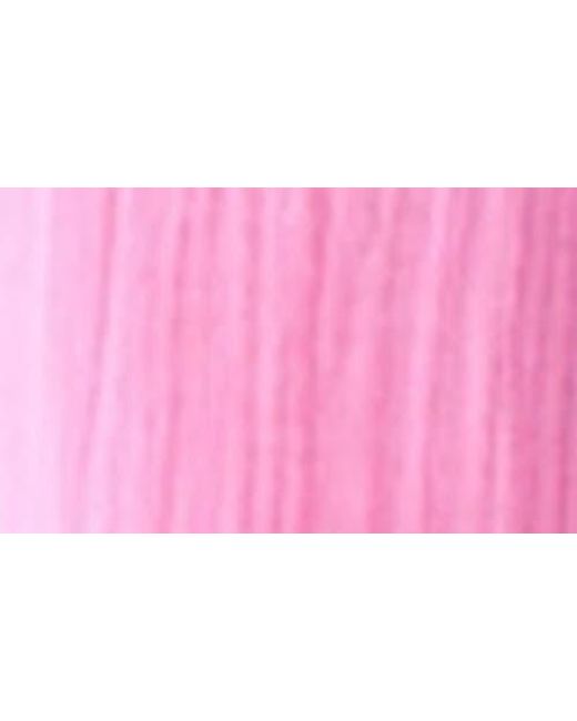 Electric and Rose Pink Cotton Gauze Cover-Up Pants