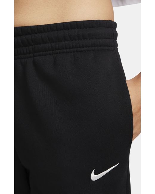 Nike Black Sportswear Phoenix Fleece Mid Rise joggers