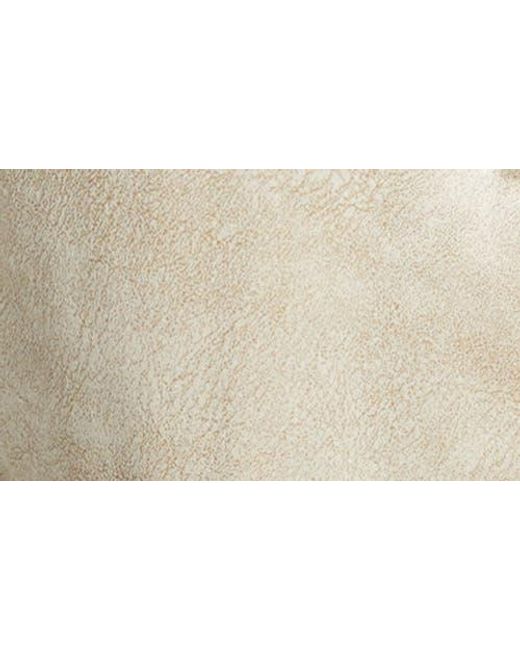 Via Spiga Natural Faux Fur Trim Longline Coat