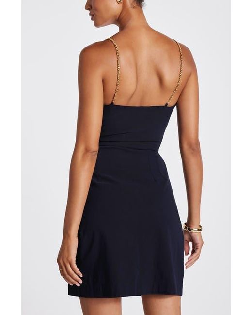 Bishop + Young Blue Malone Faux Wrap Dress
