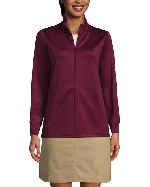 Lands' End Red Active Performance Full Zip Jacket