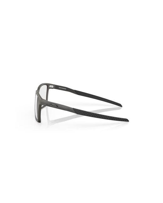 Oakley Gray 54Mm Rectangle Optical Glasses for men