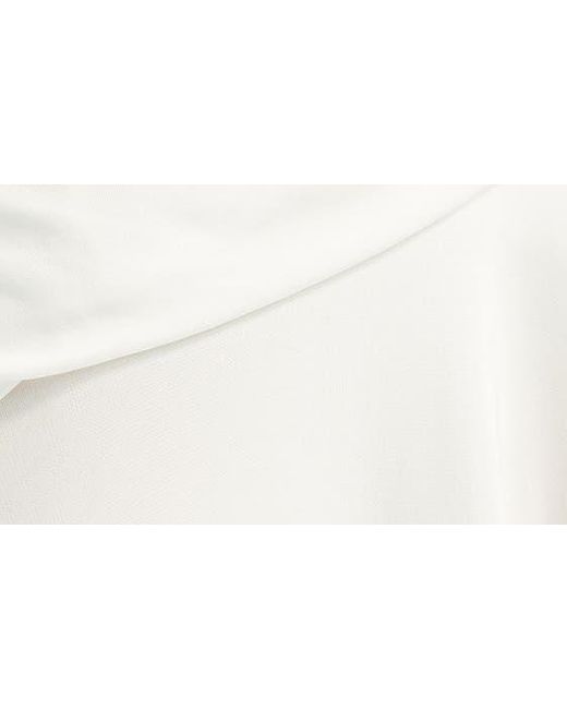 Bardot White Sorella Ruffle High-low Jersey Midi Dress