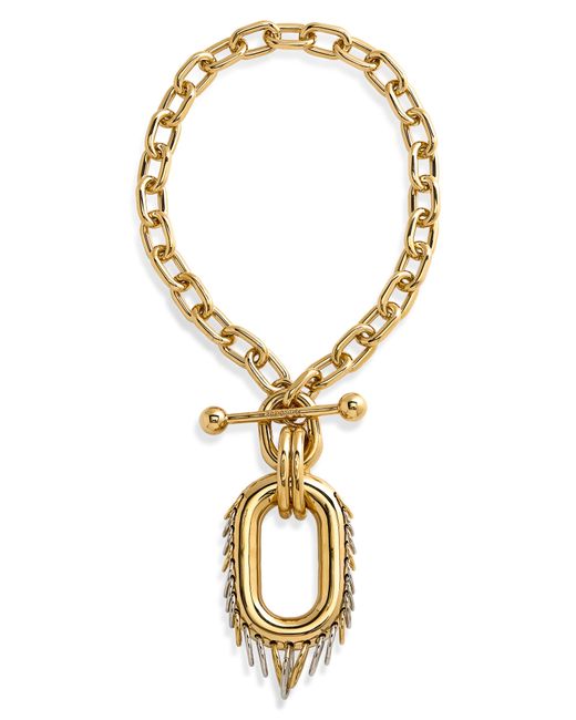 Rabanne Metallic Toggle Necklace