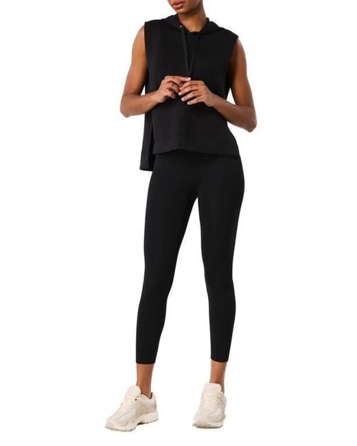 Spanx Black Airessentials Sleeveless Hoodie