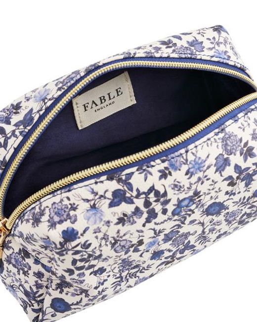 Fable England White Ditsy Small Pouch