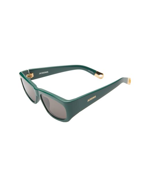 Jacquemus Green Les Lunettes Pilota Rectangular Sunglasses