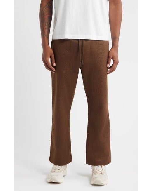 Saint Studio Brown Uno Texture Sweatpants for men